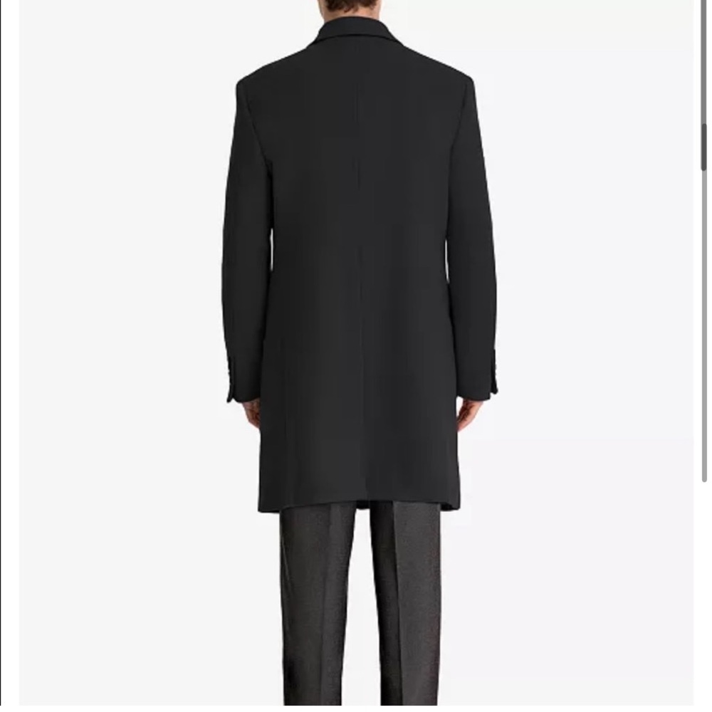 Lauren Ralph Lauren Luther Luxury Blend Overcoat 36S NWT Black Wool-Cashmere - Picture 2 of 10